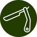Hair Razor Icon Icon with hair razor image